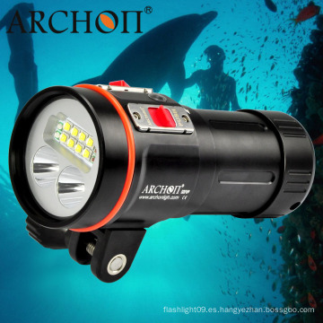 Profesional W43vp 5, 200lm luz de buceo multifuncional con 1 &quot;bola de montaje de soporte